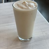 Peach milkshake  at Strong Hearts in Syracuse