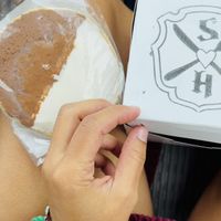 Black and white cookie  at Strong Hearts in Syracuse