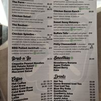 Menu at Strong Hearts in Syracuse