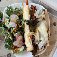 Vegan cheesesteak  at Strong Hearts in Syracuse
