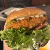 Buffalo chicken sandwich 😈  at Strong Hearts in Syracuse