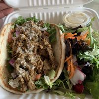 Chicken Shawarma & a side of greens!!   at Strong Hearts in Syracuse