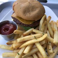 Gluten free bbq burger   at Strong Hearts in Syracuse