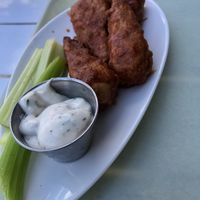 Bbq chicken wings   at Strong Hearts in Syracuse