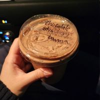 Chocolate Strawberry Banana Milkshake at Strong Hearts in Syracuse