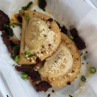 Perogies (no cream) at Strong Hearts in Syracuse