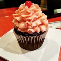 Chocolate cherry cupcake  at Strong Hearts in Syracuse