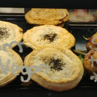 Mushroom pies and stuffed tomatoes at Red Relish Cafe in Yarra Junction