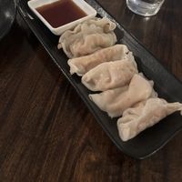 Steamed veggie dumplings   at Ramen Bar in Pittsburgh