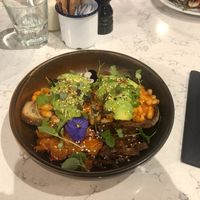 Posh beans on toast at POG - Tara St in Dublin