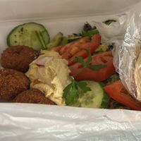 My take home leftovers    at Beirut Restaurant in Cologne