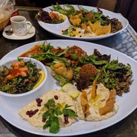 Vegetarian mix 13.5€ at Beirut Restaurant in Cologne