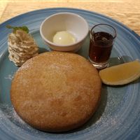 Lemon Maple pancakes at Land Cafe in Tokyo