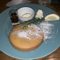 Vegan lemon pancake at Land Cafe in Tokyo