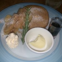 Vegan apple pancakes at Land Cafe in Tokyo