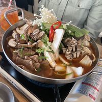 Vegan dumpling hotpot at K-pub in Adelaide