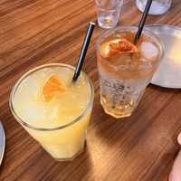 Orange ade and lemon lime and bitters   at K-pub in Adelaide