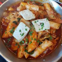 Spicy rice cakes at K-pub in Adelaide