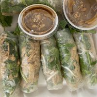 Vegan summer rolls. Excellent!  at Pho Van in Easton