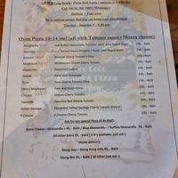 Menu at Loro Loco in Koh Lanta