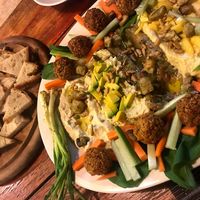 Falafel Hummus Platter at Loro Loco in Koh Lanta