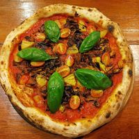 Vegan BBQ pulled Jackfruit Pizza at Loro Loco in Koh Lanta