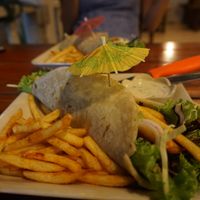 vegan gyros!  at Loro Loco in Koh Lanta