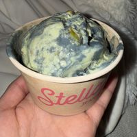 Midnight Pandan Pistachio at home (after a 15 min car drive)  at Stella Jean's in San Diego