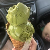 Double Scoop Matcha Pistachio  at Stella Jean's in San Diego