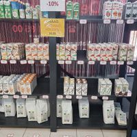 plantbased milk drinks  at De Papaver Bio in Ypres