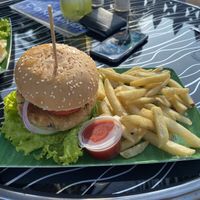 Falafel Burger  at The Container Beach Restaurant in Negombo