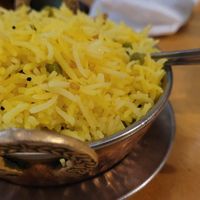 Lush lemon rice at Sagar Vegan & Vegetarian Restaurant - West End in London