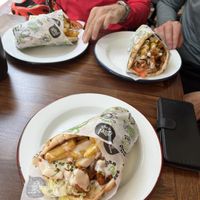 We can’t resist the doner gyros!!  at What The Pitta in Brighton