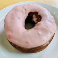 Strawberry donut at Gardeno in Tijuana