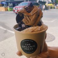 Açai smoothie bowl  at The Organic Press in Toronto
