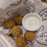 Cheesy bites at Lazy Boy Kitchen in North West London