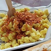Mac n cheese at Lazy Boy Kitchen in North West London