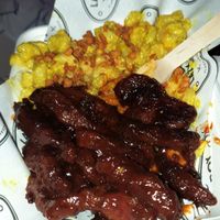 My plate at vegan nights. Delicious! at Lazy Boy Kitchen in North West London