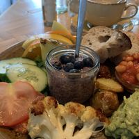 Vegan brunch, served 9am-11am weekdays (not sure about weekend times)  at Bergsson Mathus in Reykjavik