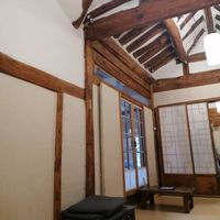 Interior of the back Hanok house. at Traditional Tea House Insadong (전통 찻집 인사동) in Seoul