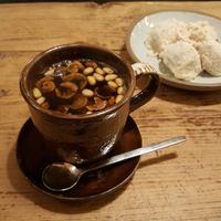 ssanghwa tea (on the menu called herbal something), which was good, and the desert, of which I wasn't a fan of the citrus rind filling. at Traditional Tea House Insadong (전통 찻집 인사동) in Seoul
