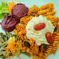 Vegan plate at Agriturismo Teresa delle Fragole in Vigano