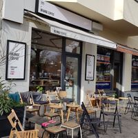 Outside at Orange Coffee in Berlin