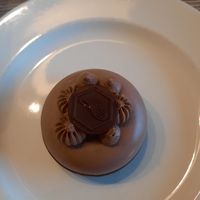 Cheesecake met chocolademousse at Huis Timmermans in Tongeren