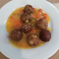 Albondigas at La Riera in Barcelona