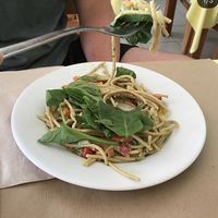 Pasta salad at La Riera in Barcelona