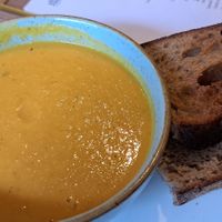 Soup and sourdough at Soul Food Kitchen in Glasgow
