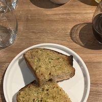 Herbed Garlic Bread & Kimchii  at Soul Food Kitchen in Glasgow