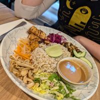 Lemongrass tofu bowl at Soul Food Kitchen in Glasgow