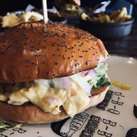 Beyond all star burger  at HUB St Ives in St Ives